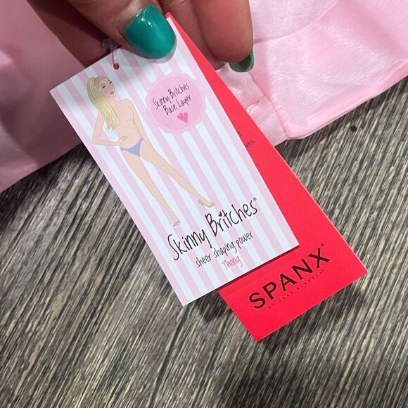 NWT Spanx Skinny Britches Panty Sheer Shaping Power Thong Shapewear Gloss L/XL - Picture 2 of 5